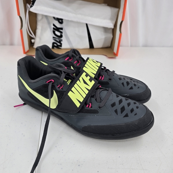 Nike Zoom SD 4 Anthracite Black Fierce Pink Track Throwing 685135-004 Men's 10.5 - Picture 1 of 11
